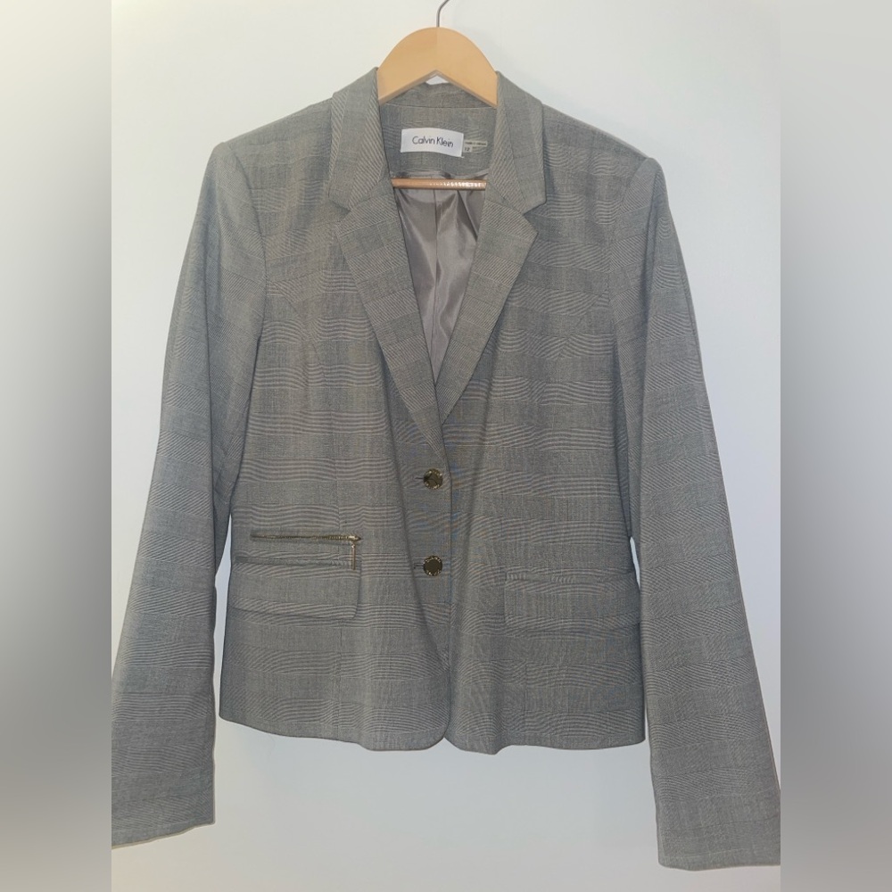 Calvin Klein Classic Gray Suit—Ladies Petite - Picture 2 of 11